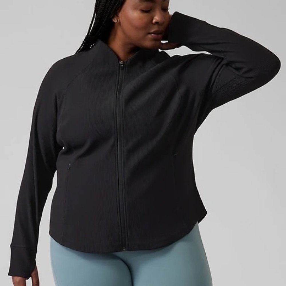 Athleta Salutation Ribbed Jacket - Sz 2X